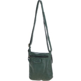 Luxury Small Leather Flight Bag Green: D-90