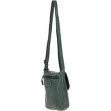 Luxury Small Leather Flight Bag Green: D-90