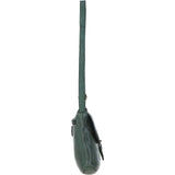 Luxury Small Leather Flight Bag Green: D-90