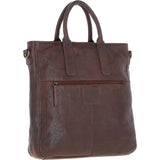 Vintage Woven Large Leather Handbag Brandy:  D-95