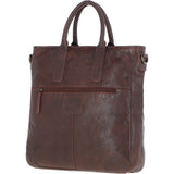 Vintage Woven Large Leather Handbag Brandy:  D-95