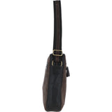 Suede and Leather Luxury Tablet Friendly Body Bag Grey: Dani