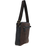 Suede and Leather Luxury Tablet Friendly Body Bag Grey: Dani