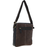 Suede and Leather Luxury Tablet Friendly Body Bag Grey: Dani