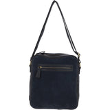 Suede and Leather Luxury Tablet Friendly Body Bag Navy: Dani