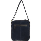 Suede and Leather Luxury Tablet Friendly Body Bag Navy: Dani