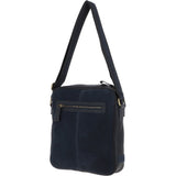 Suede and Leather Luxury Tablet Friendly Body Bag Navy: Dani