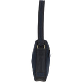 Suede and Leather Luxury Tablet Friendly Body Bag Navy: Dani