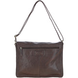 Ashwood Waxy Leather Messenger Bag Brown: David