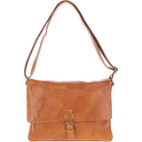Ashwood Waxy Leather Messenger Bag Tan: David