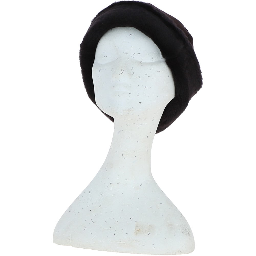 Women's Fenland Luxury Sheepskin  Hat Brown: DB 034