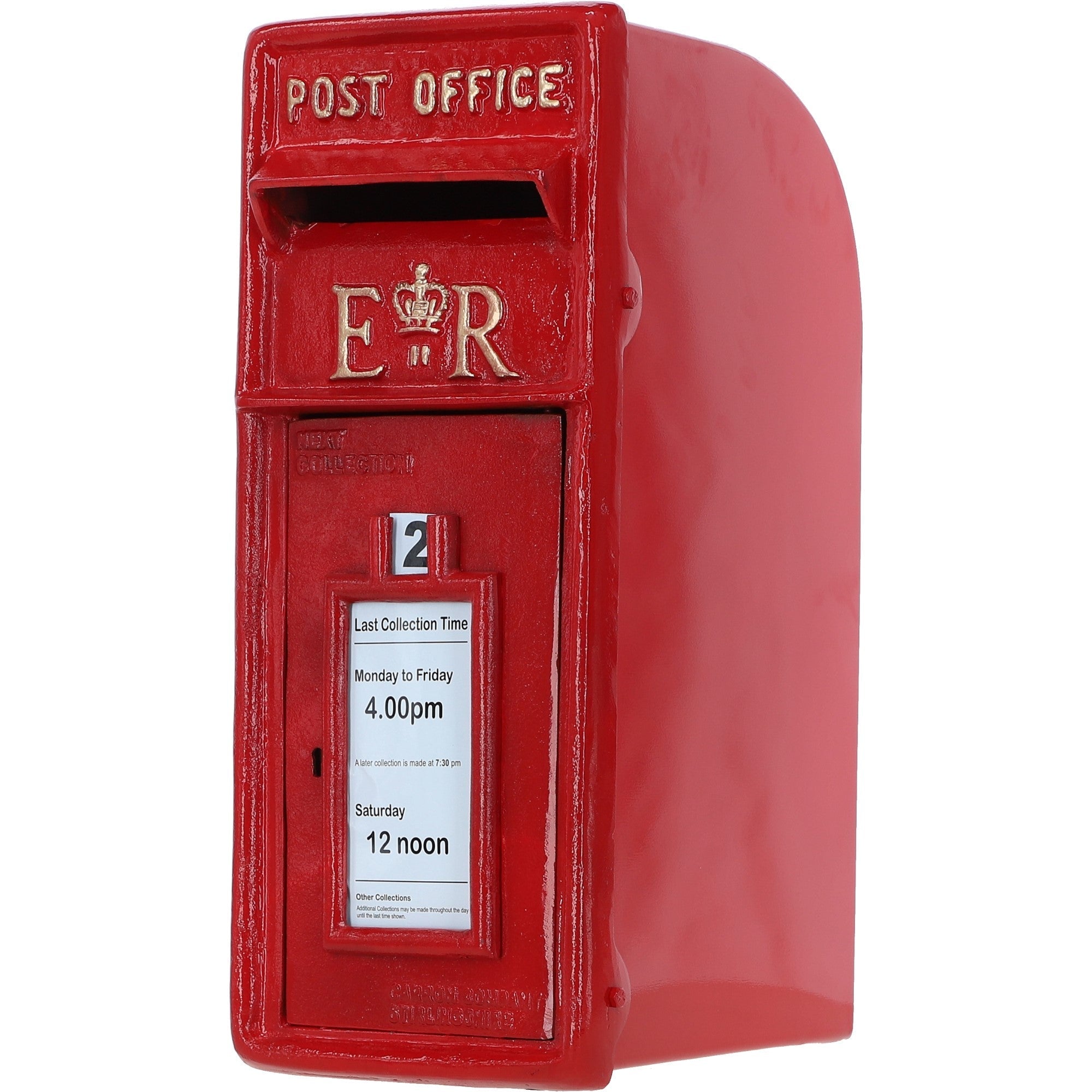 Cast Iron Replica Royal Mail ER Mailbox Red: DI-3731-RG