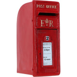 Cast Iron Replica Royal Mail ER Mailbox Red: DI-3731-RG