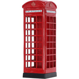 Traditional English London Phone Box Umbrella Holder Red Metallic Stand: DI-6783