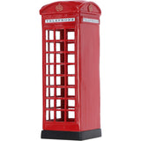 Traditional English London Phone Box Umbrella Holder Red Metallic Stand: DI-6783