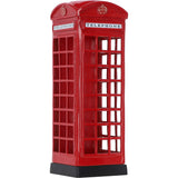 Traditional English London Phone Box Umbrella Holder Red Metallic Stand: DI-6783