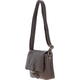 Aswood Leather Crossbody Bag  Brown: Dom
