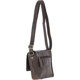 Aswood Leather Crossbody Bag  Brown: Dom