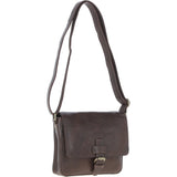 Aswood Leather Crossbody Bag  Brown: Dom