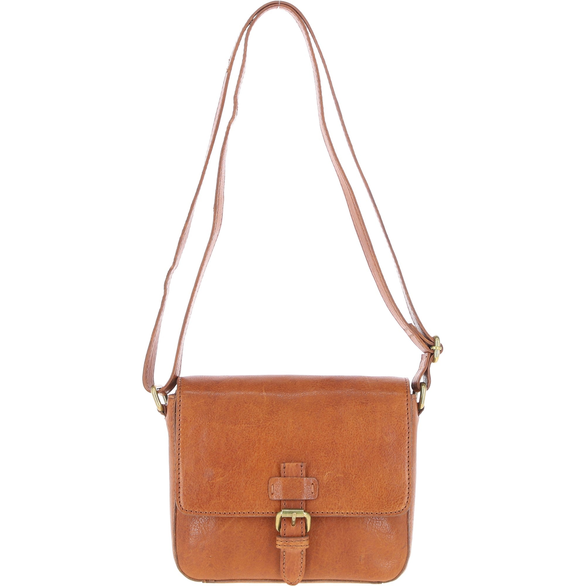 Aswood Leather Crossbody Bag Tan: Dom