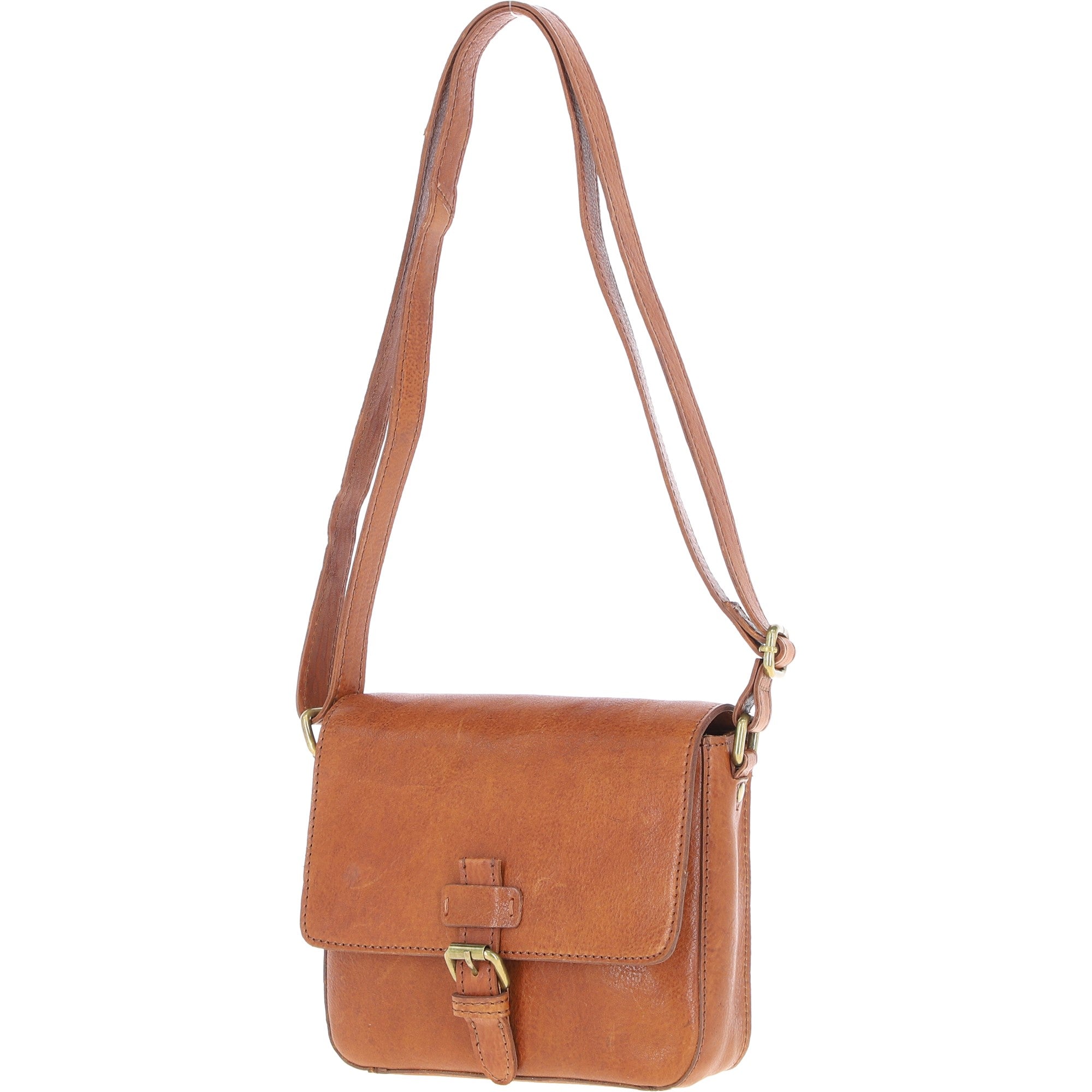 Aswood Leather Crossbody Bag Tan: Dom