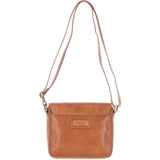 Aswood Leather Crossbody Bag Tan: Dom