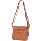 Aswood Leather Crossbody Bag Tan: Dom