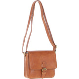 Aswood Leather Crossbody Bag Tan: Dom