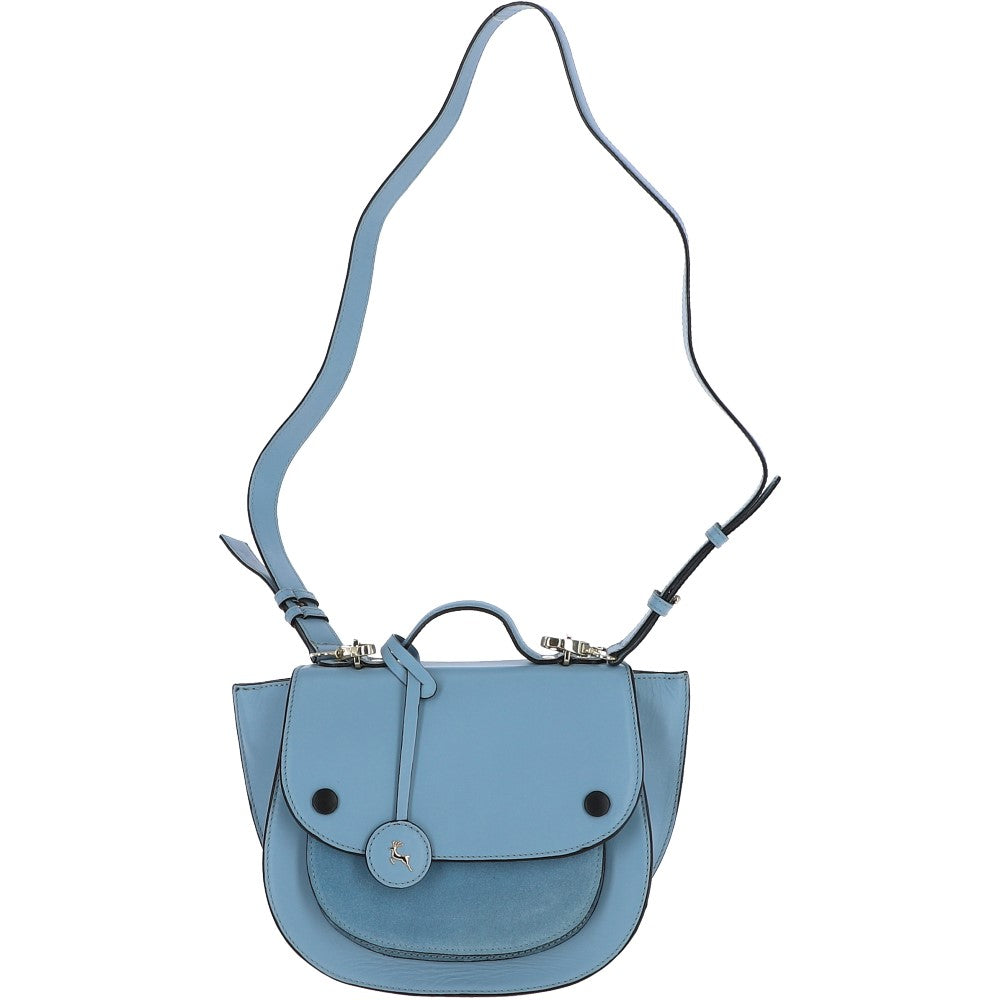 Ashwood Cambridge Style Saddlebag Lt Blue: Dotty
