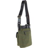 Vintage  Hunter Leather Travel Bag Tweed : Doug