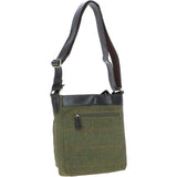 Vintage  Hunter Leather Travel Bag Tweed : Doug