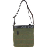 Vintage  Hunter Leather Travel Bag Tweed : Doug