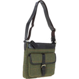 Vintage  Hunter Leather Travel Bag Tweed : Doug