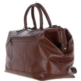 Leather Weekend Holdall Brandy : DR BAG