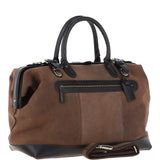 Leather Weekend Holdall  Brown : DR BAG