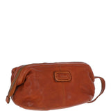 Mens Leather Wash Bag Tan : Duff