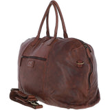 Leather Travel Holdall Brandy : Dylan