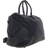 Leather Travel Holdall Black : Dylan