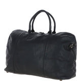 Leather Travel Holdall Black : Dylan