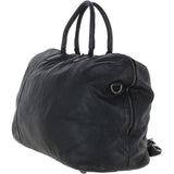 Leather Travel Holdall Black : Dylan