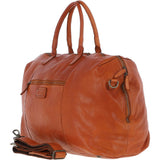 Leather Travel Holdall Tan : Dylan