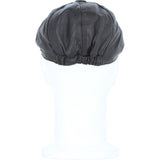 Men's Small Fitting 8 Panel Leather Flat Cap Dk Brown: E19-192