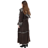 Long Length Sheepskin Coat Brown: KB 56