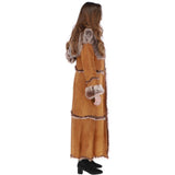 Long Length Sheepskin Coat Tan: KB 56