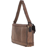 Ashwood Leather Messenger Laptop Bag Oily Brown: EDWARD