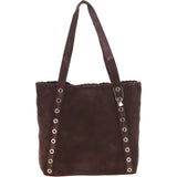 Brampton London's Genuine Suede Leather Shoulder Bag in Mocca: ELLA-3117