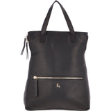 2 in 1 Ashwood Leather Backpack x Handbag Black: ELA 1608