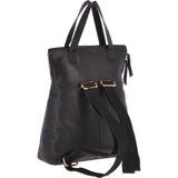 2 in 1 Ashwood Leather Backpack x Handbag Black: ELA 1608