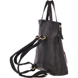 2 in 1 Ashwood Leather Backpack x Handbag Black: ELA 1608