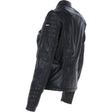 Ladies Leather Fashion Biker Jacket Black: Elena